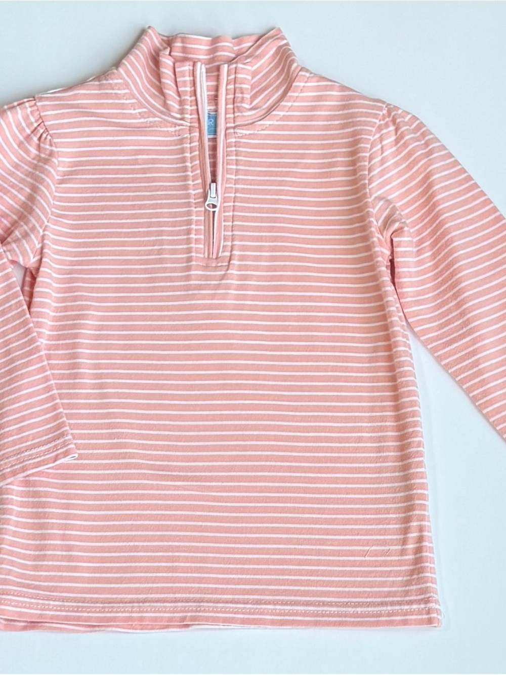 Trotter Street Kids Quarter-Zip Striped Pullover - 24M